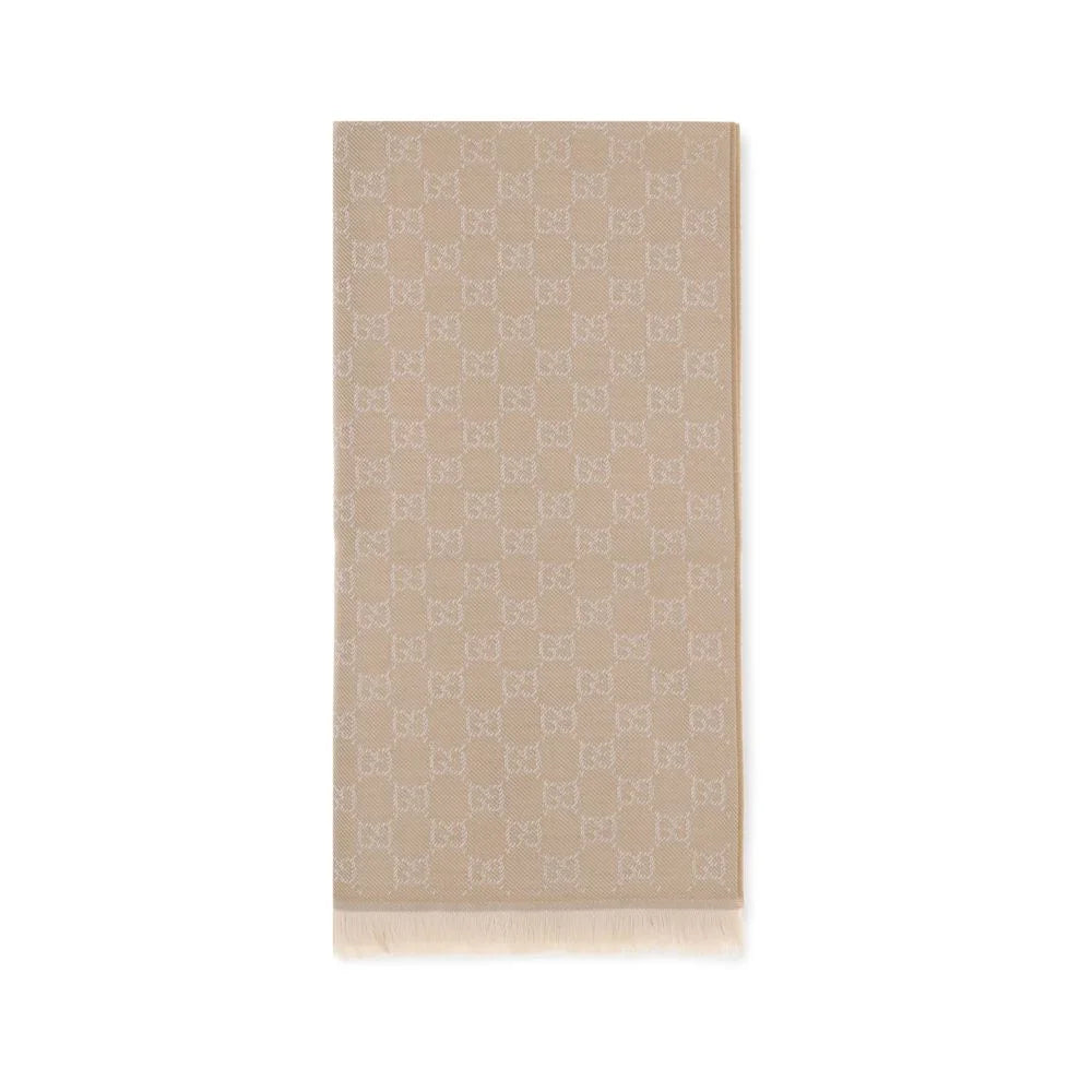 Foulard in lana beige Gucci Oves Aries