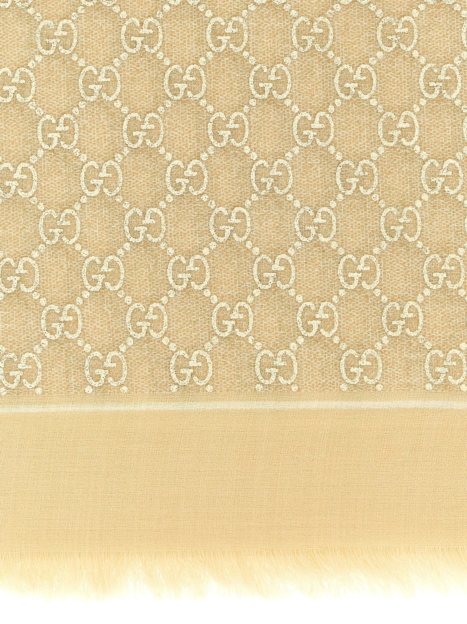 Gucci Beige Wool Scarf