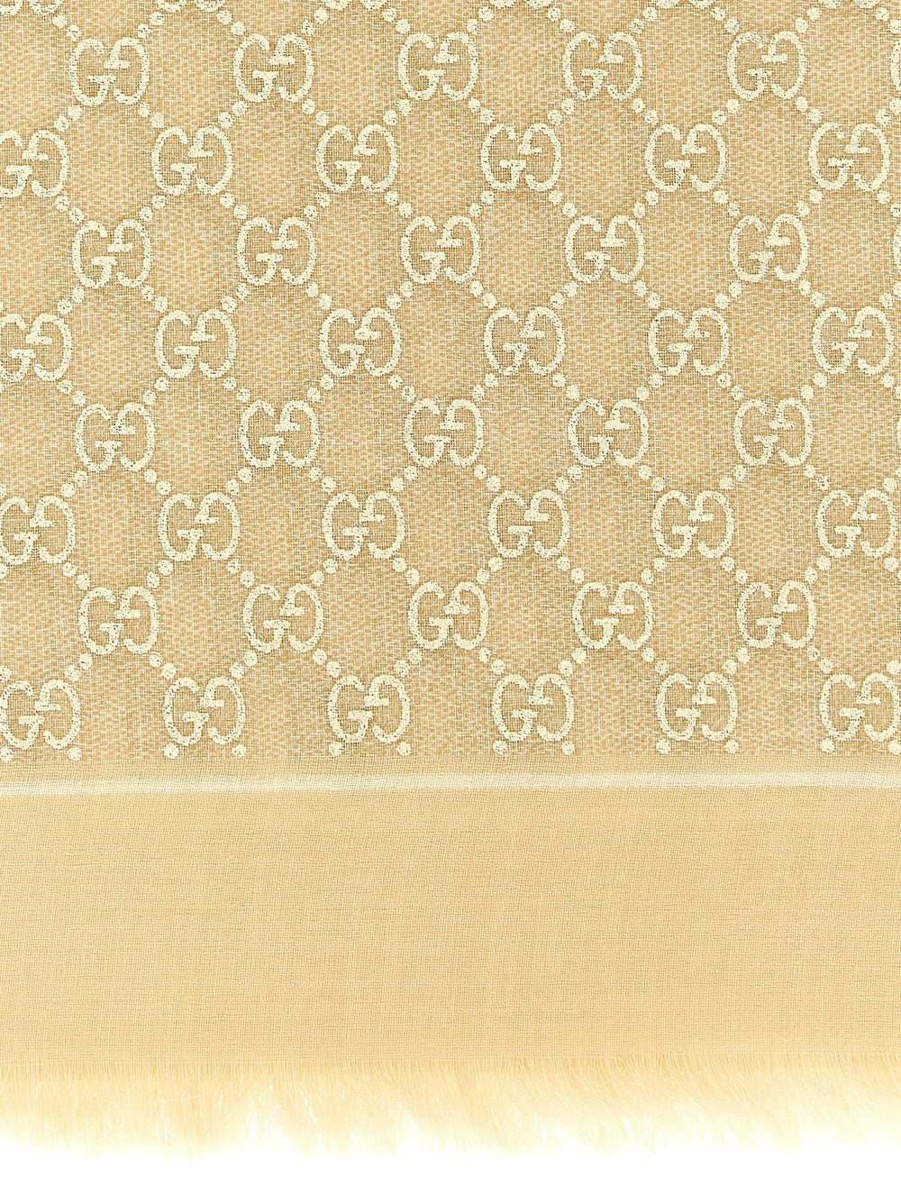 Gucci Beige Wool Scarf
