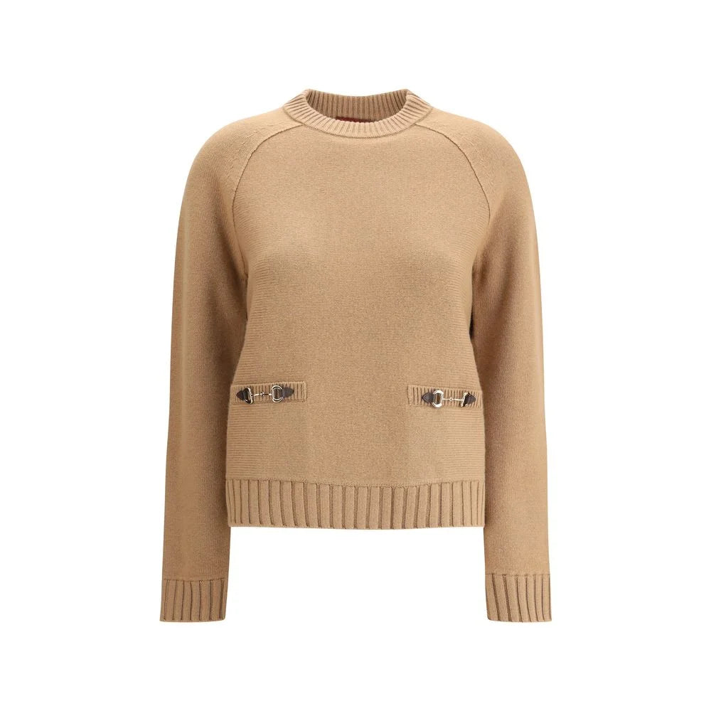 Gucci Beige Wool Sweatshirt - M - Sweatshirts
