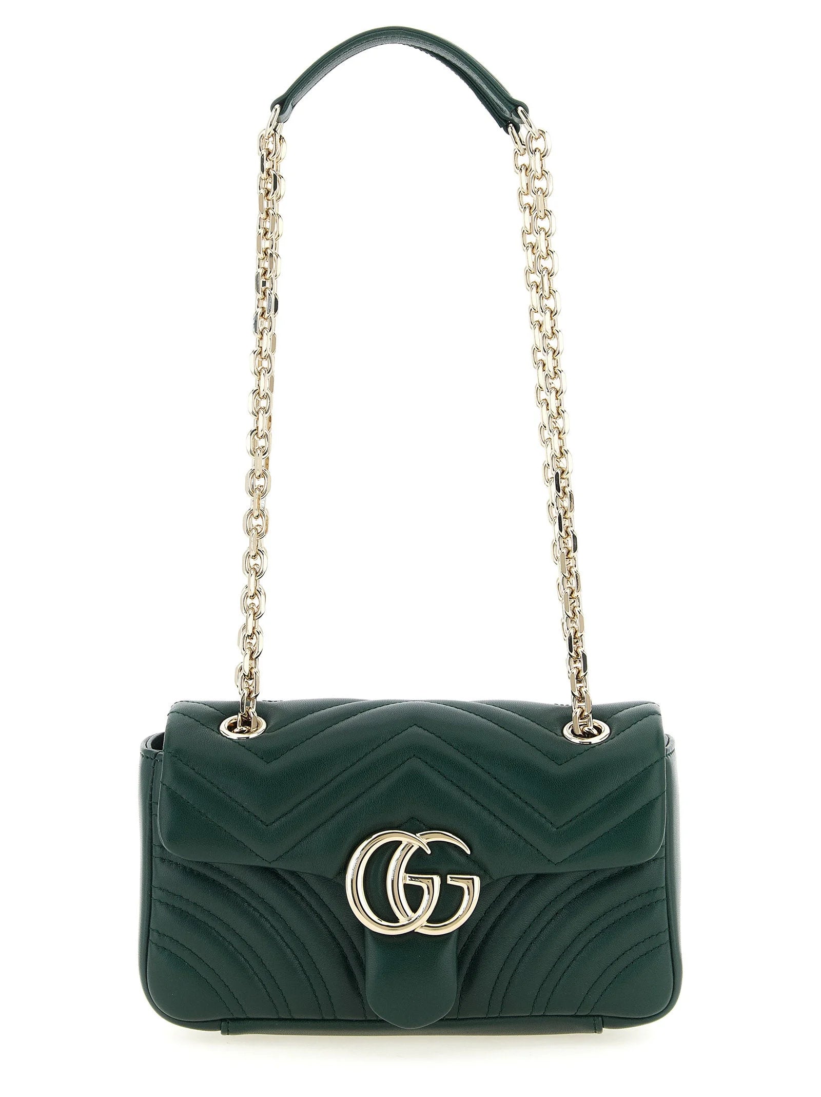 Gucci Bicolor Lamb Leather Shoulder Bag