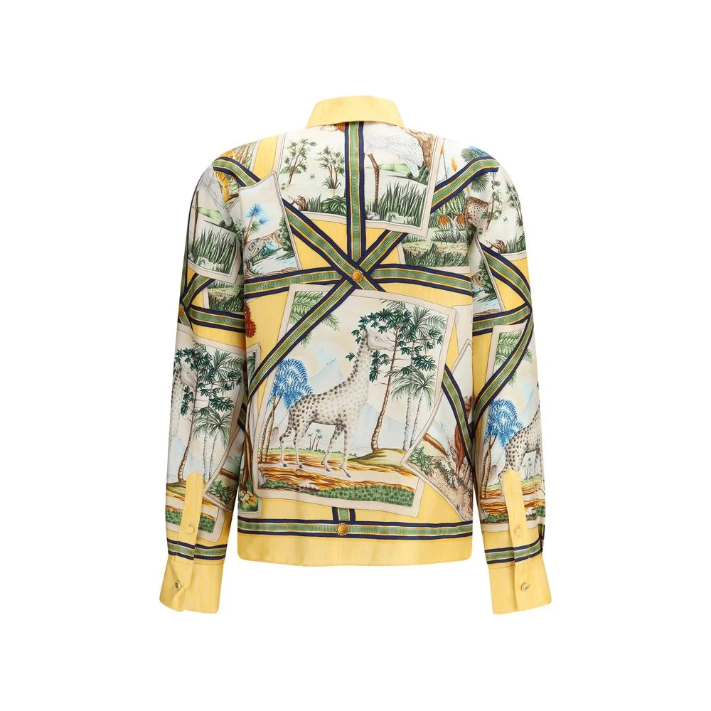 Gucci Bicolor Silk Pattern Shirt - IT40 | M