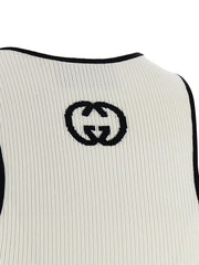 Gucci Bicolor Viscose Tank Tops
