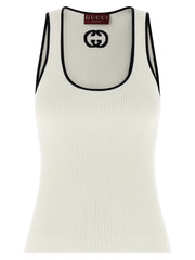 Gucci Bicolor Viscose Tank Tops
