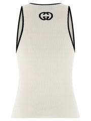Gucci Bicolor Viscose Tank Tops
