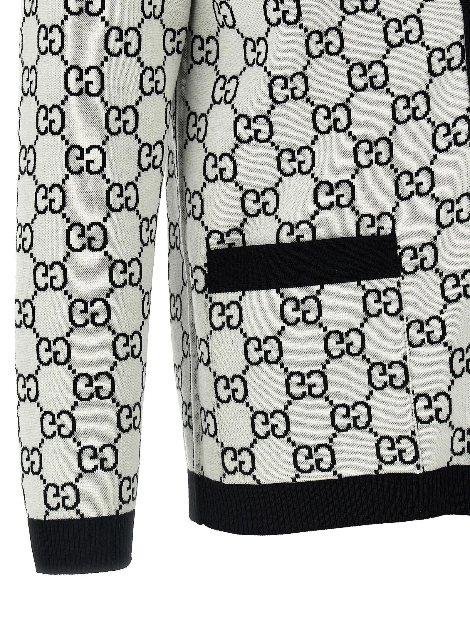 Gucci Bicolor Wool Cardigan - L
