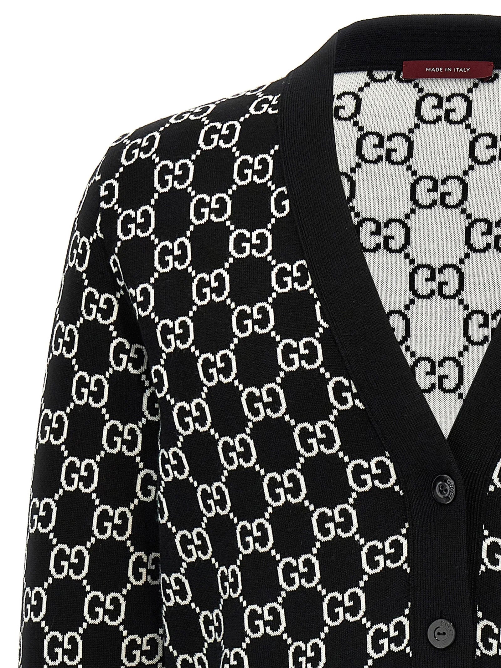 Gucci Bicolor Wool Cardigan - L