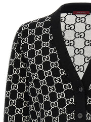 Gucci Bicolor Wool Cardigan - L
