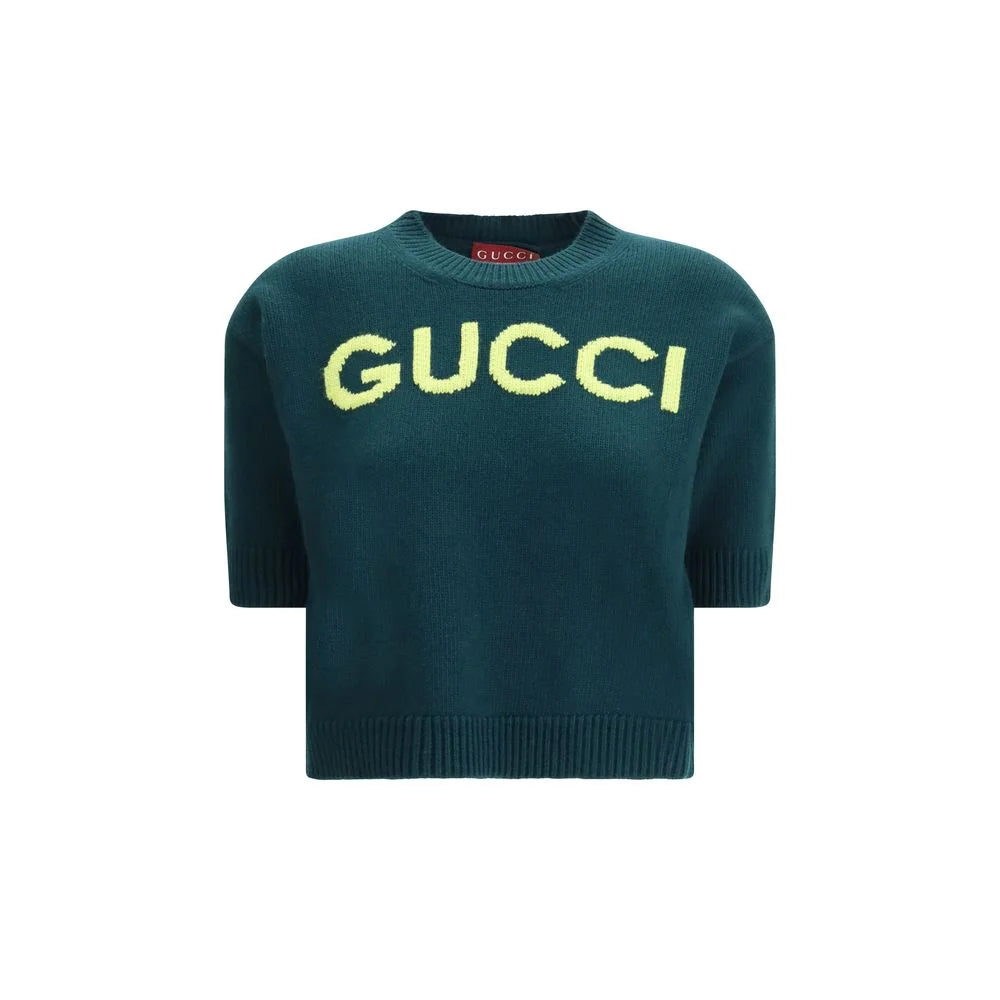 Gucci Dvoubarevný top z vlny - M