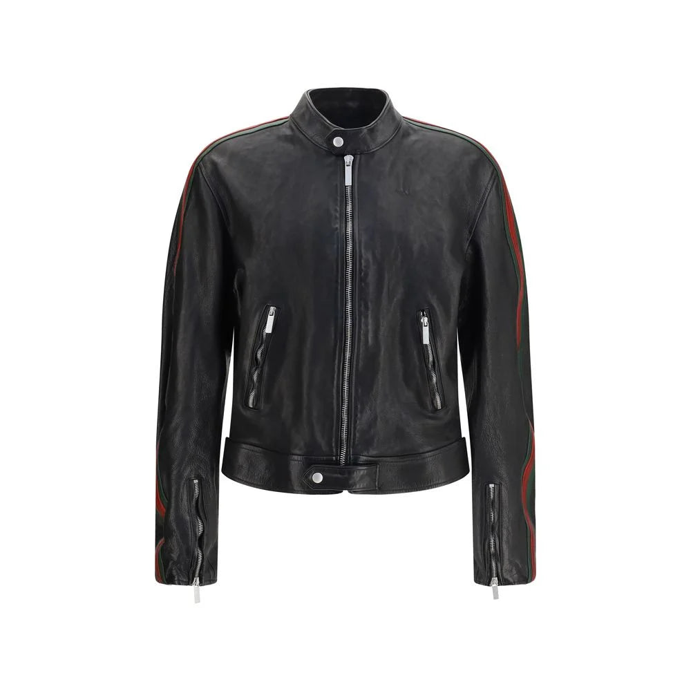Gucci Black Buffalo Leather Bomber - IT46 | S