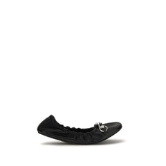 Gucci Black Calf Leather Bos Taurus Ballet Flats - EU38/US8