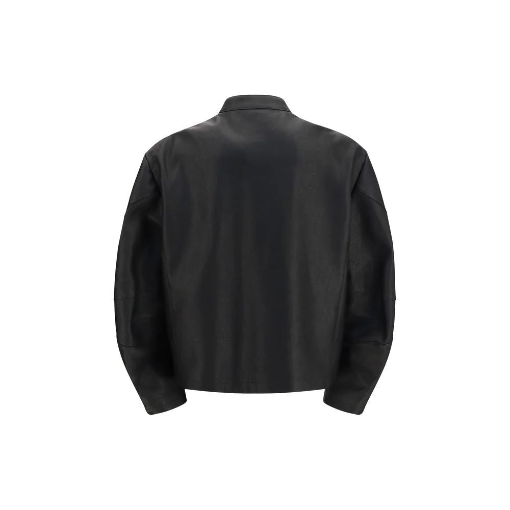 Gucci Black Calf Leather Bos Taurus Biker Jacket - S