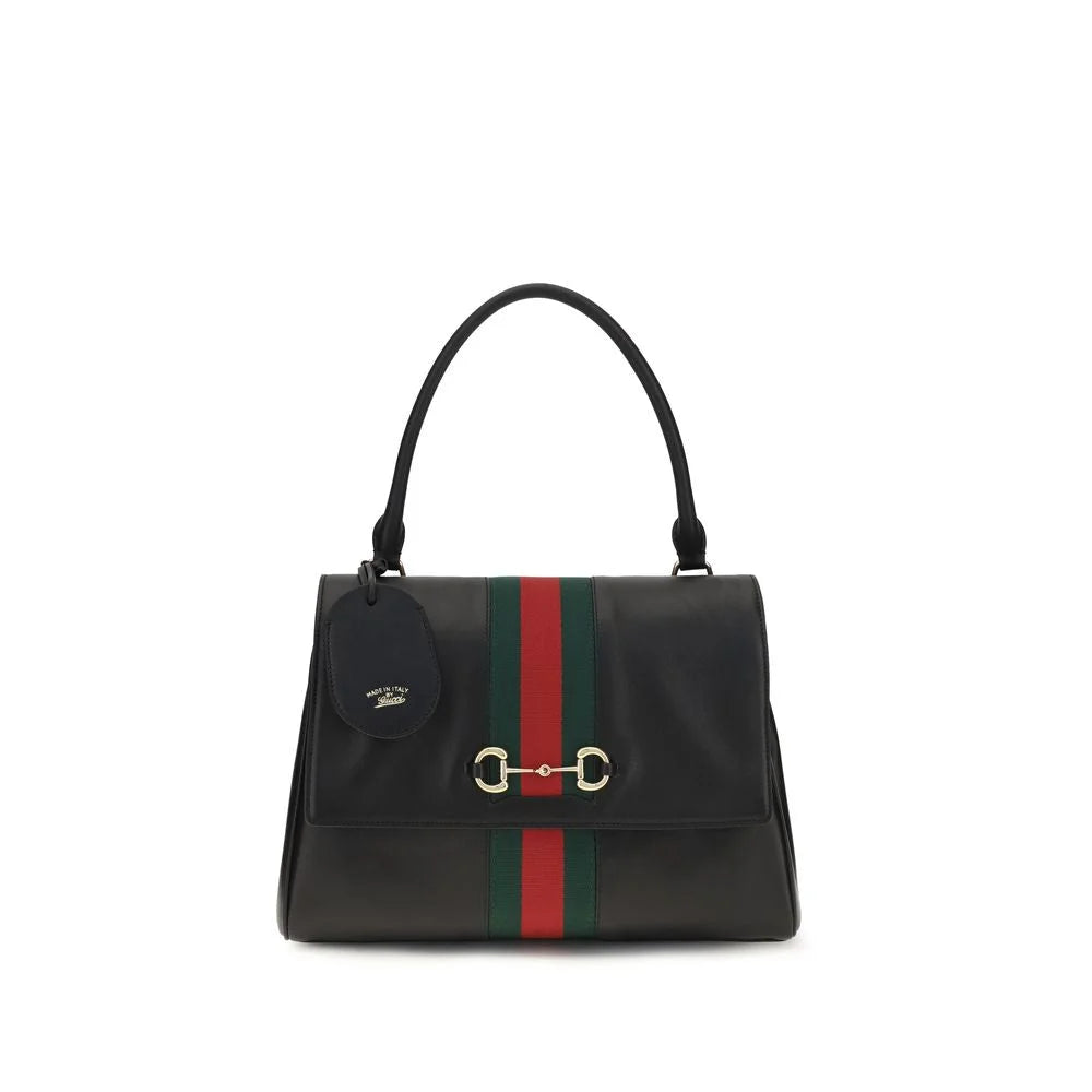 Gucci Black Calf Leather Bos Taurus Handbag
