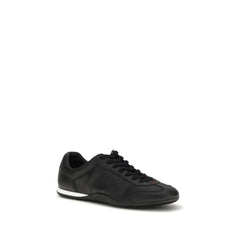 Gucci Black Calf Leather Bos Taurus Low Top Sneakers - EU39.5/US6.5