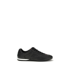 Gucci Black Calf Leather Bos Taurus Low Top Sneakers - EU39.5/US6.5