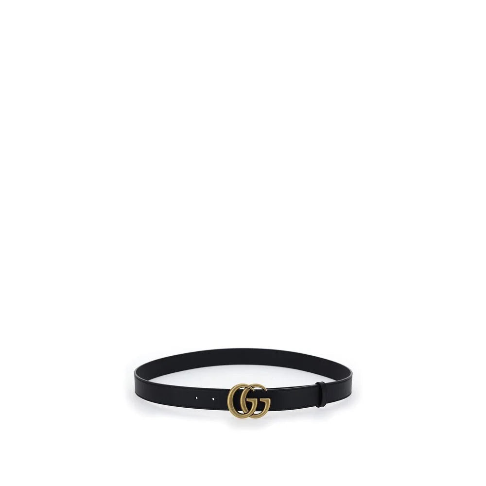 Gucci Black Calf Leather Bos Taurus Regular Belt - 115 cm / 46 Inches
