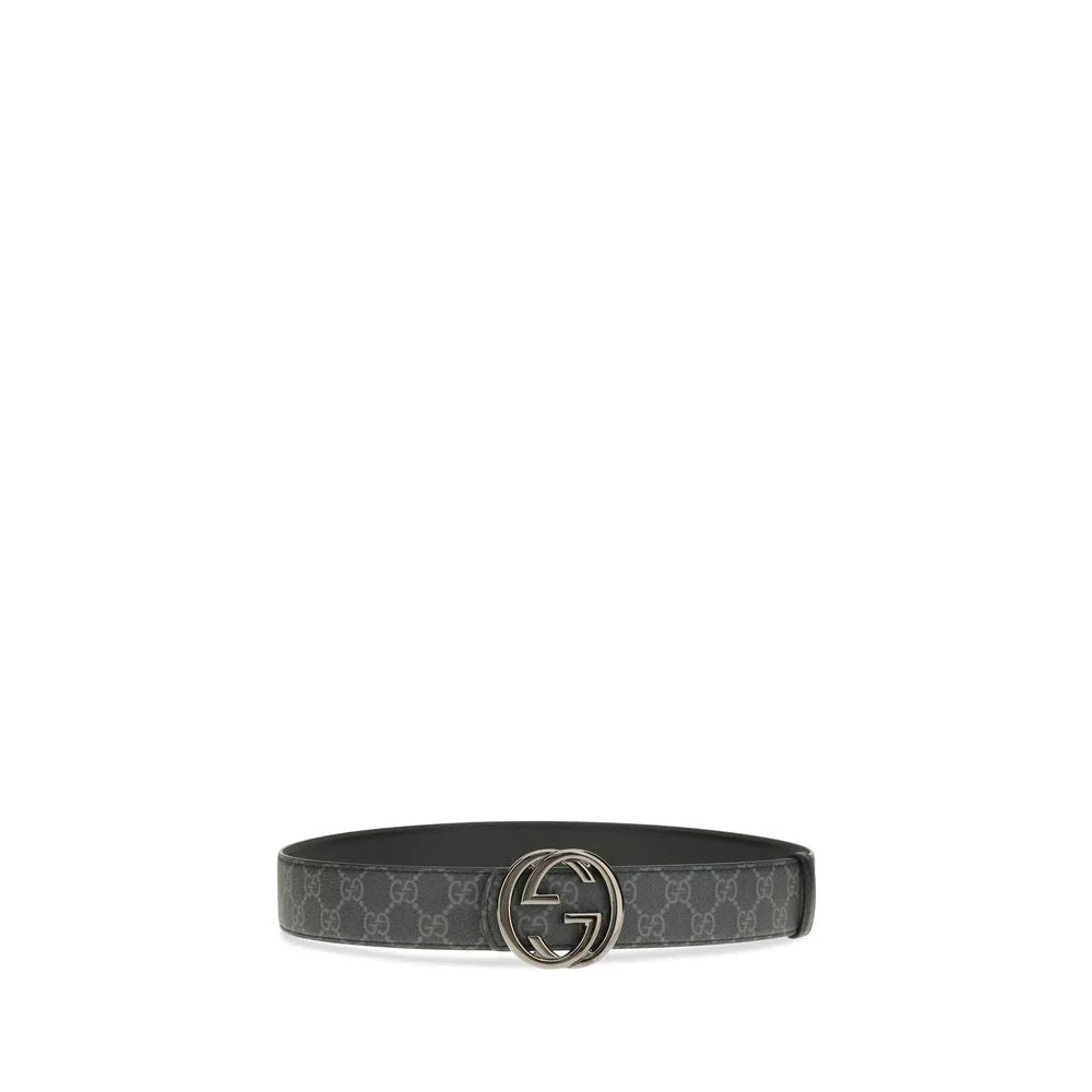 Gucci Black Calf Leather Bos Taurus Regular Belt - 95 cm / 38 Inches
