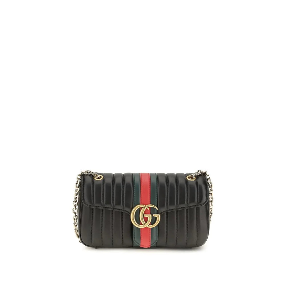 Gucci Black Calf Leather Bos Taurus Shoulder Bag