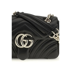 Gucci Black Calf Leather Bos Taurus Shoulder Bag