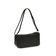 Bolsa de ombro Gucci preta de couro de bezerro Bos Taurus