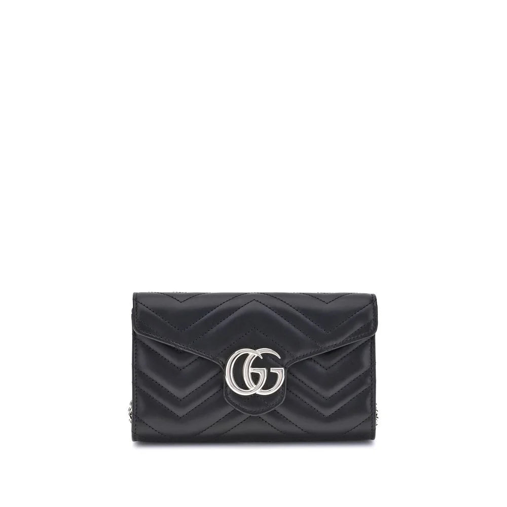 Gucci Černá kabelka přes rameno z telecí kůže Bos Taurus