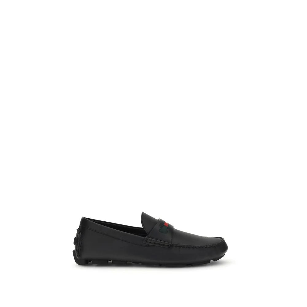 Gucci svarte kalveskinn Bos Taurus slip-on loafers