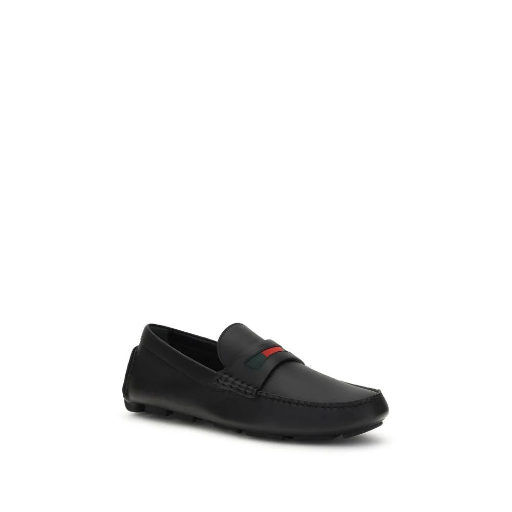 Gucci svarte kalveskinn Bos Taurus slip-on loafers