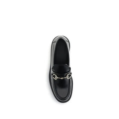 Gucci Black Calf Leather Bos Taurus Slip-On Loafers - EU37.5/US7.5
