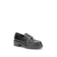Gucci Black Calf Leather Bos Taurus Slip-On Loafers - EU37.5/US7.5