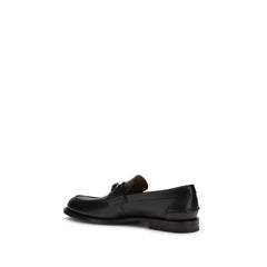 Gucci Black Calf Leather Bos Taurus Slip-On Loafers - EU40/US7