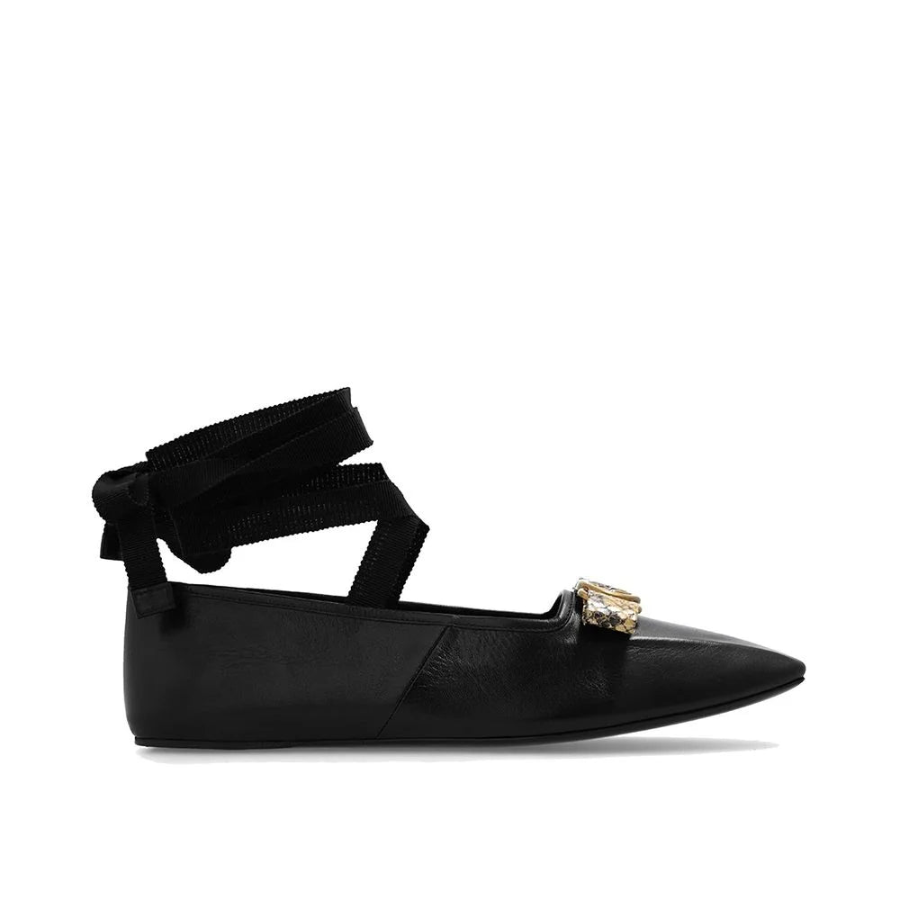Gucci Black Calfskin Ballet Flats - EU35/US5