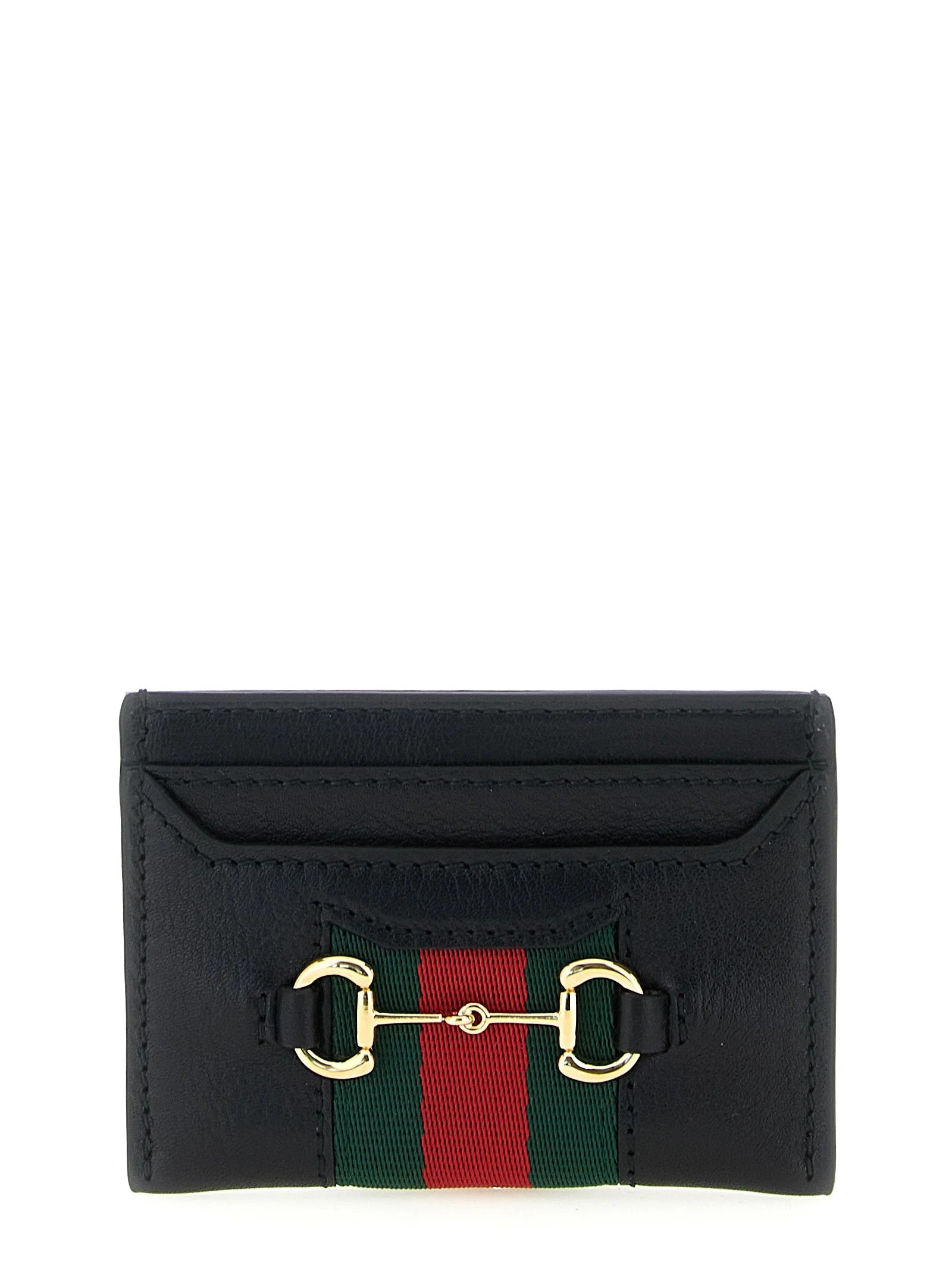 Gucci Cerna Peněženka Z Teleci Kůže