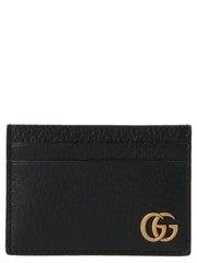 Gucci Schwarze Kartenhalter aus Kalbsleder