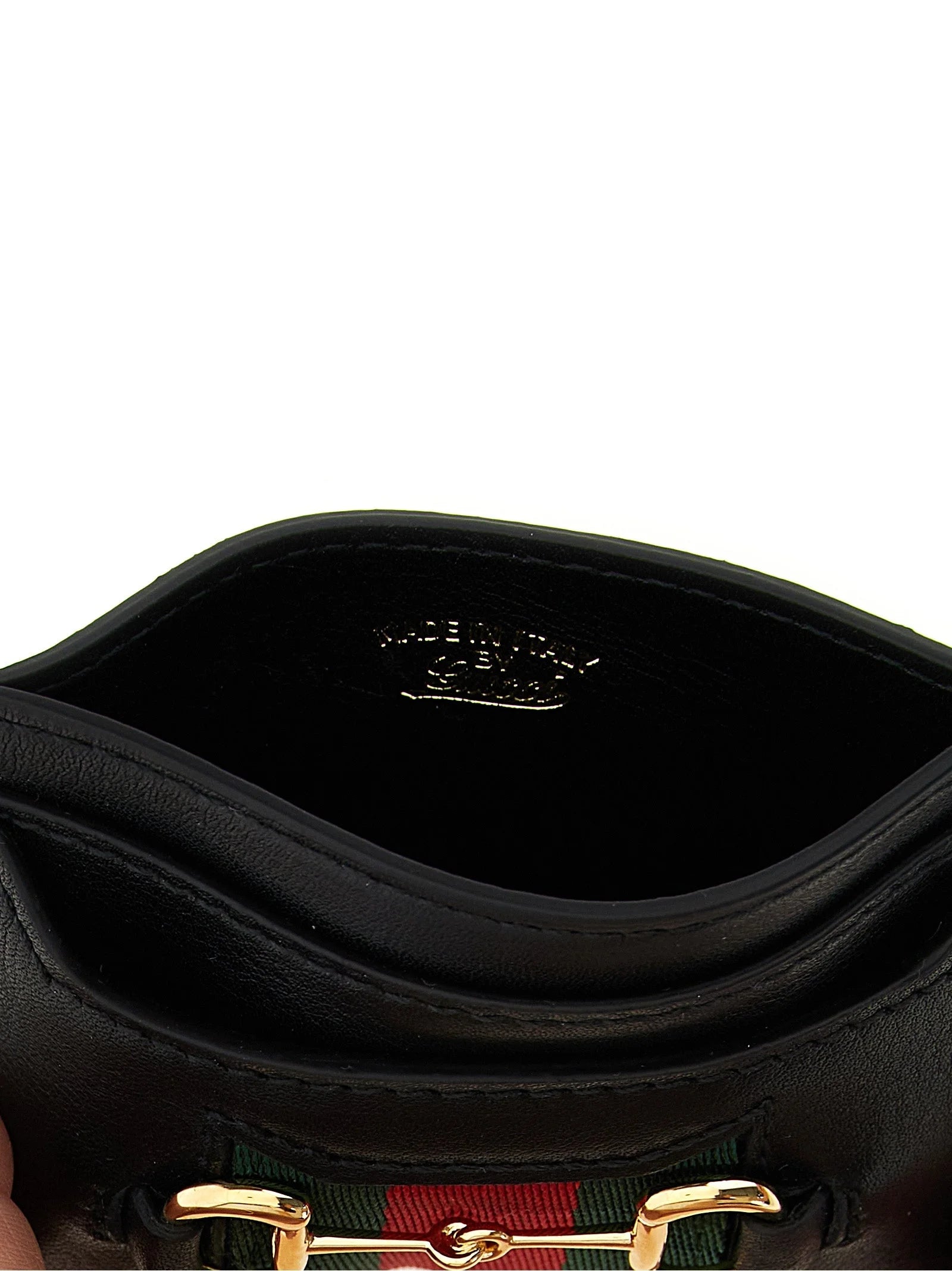 Gucci Cerna Peněženka Z Teleci Kůže