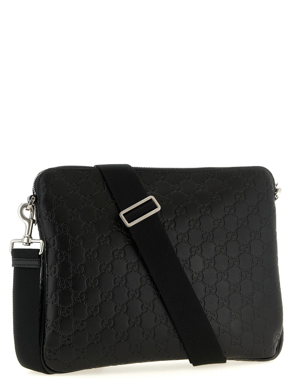 Gucci Schwarze Kalbsleder-Umhängetasche