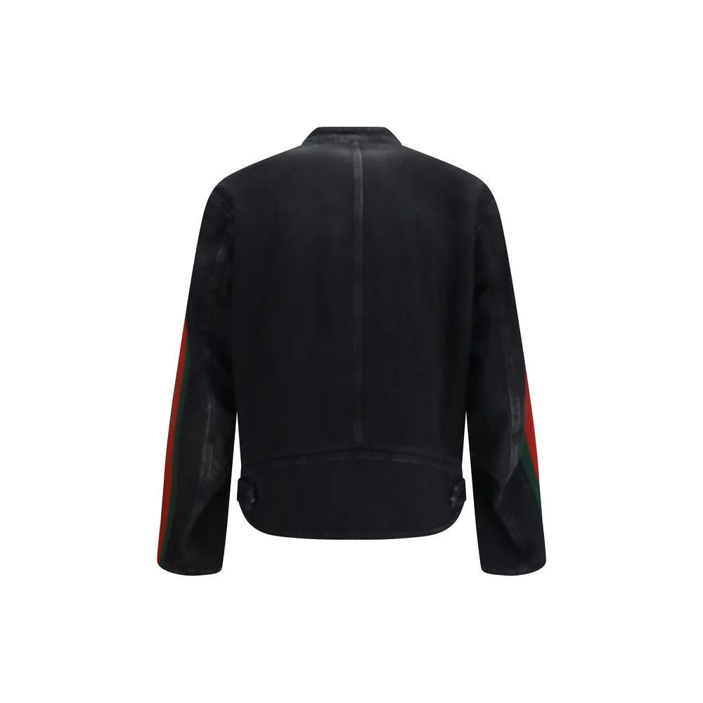 Gucci Black Cotton Biker Jacket - IT48 | M