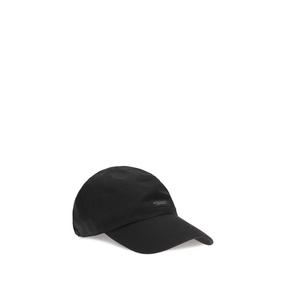 Gucci Black Cotton Cap (Baseball Hat)