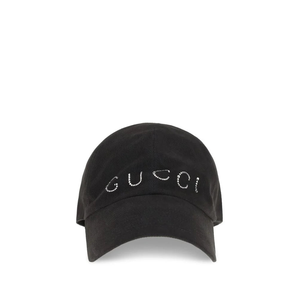 Gucci Black Cotton Cap (Baseball Hat)