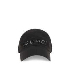 Gucci Black Cotton Cap (Baseball Hat)