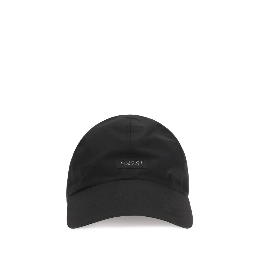 Gucci Black Cotton Cap (Baseball Hat)