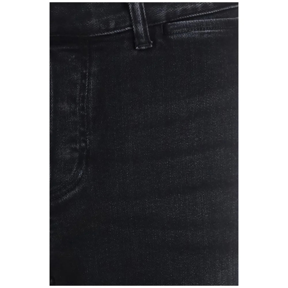Gucci Black Cotton Flared Jeans - W32