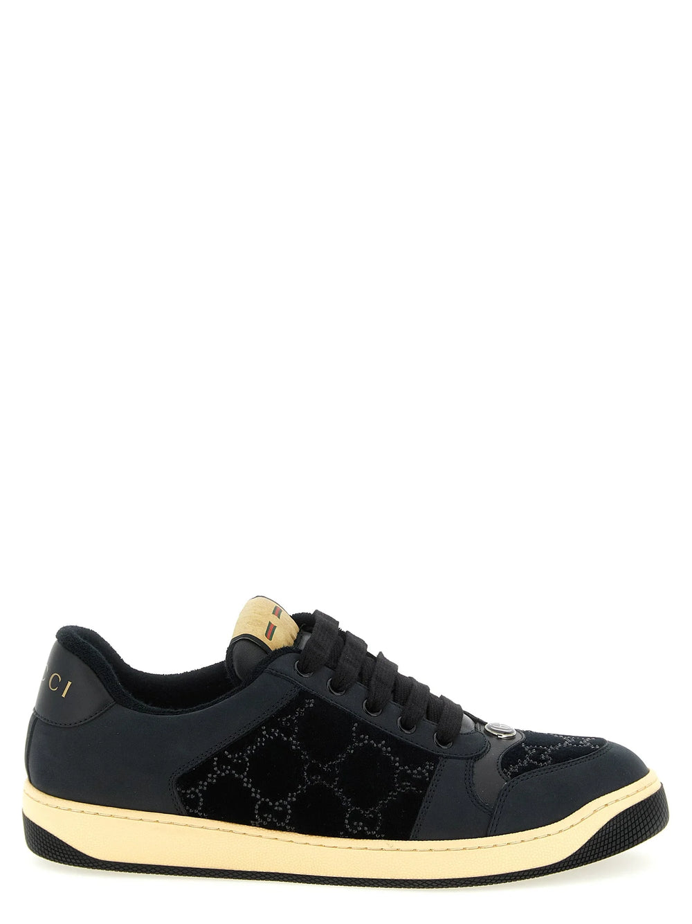 Gucci Black Cotton Low Top Sneakers - EU36/US6