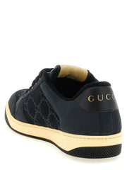 Gucci Black Cotton Low Top Sneakers - EU36/US6