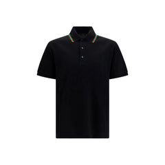 Gucci Black Cotton Polo Shirt