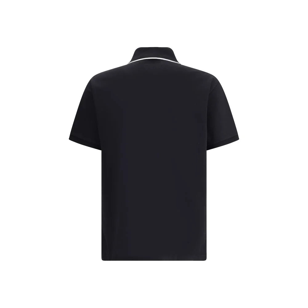 Gucci Black Cotton Polo Shirt