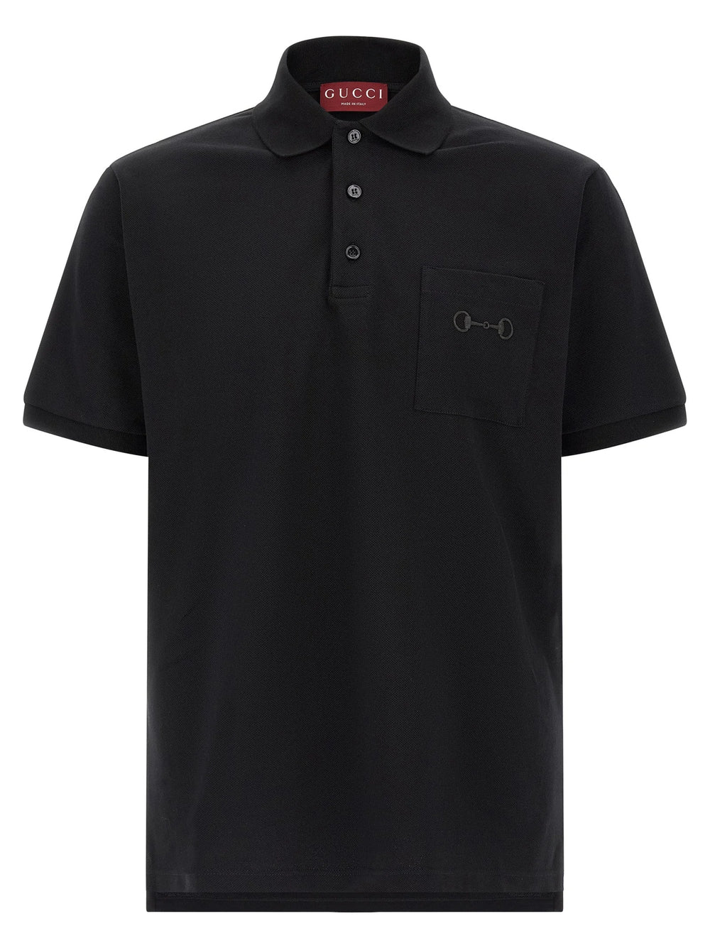 Gucci Black Cotton Polo Shirt - XL