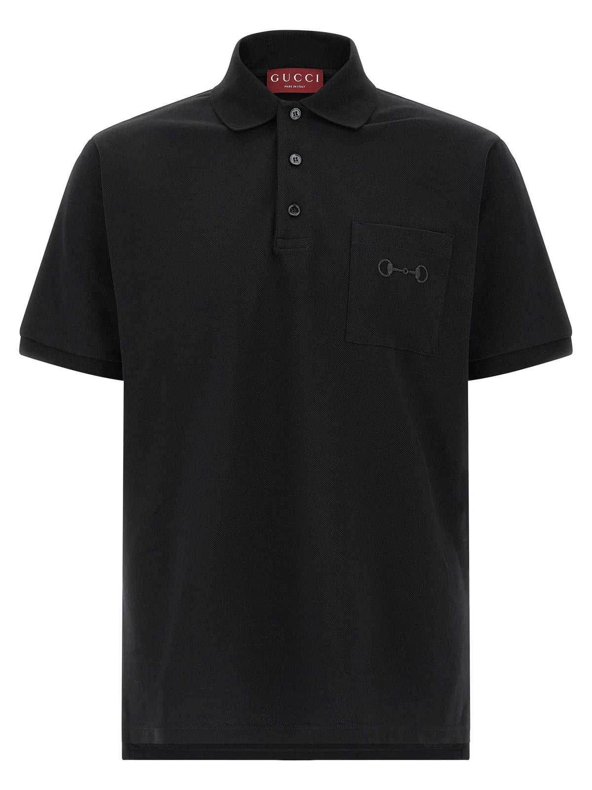 Gucci Black Cotton Polo Shirt - XL
