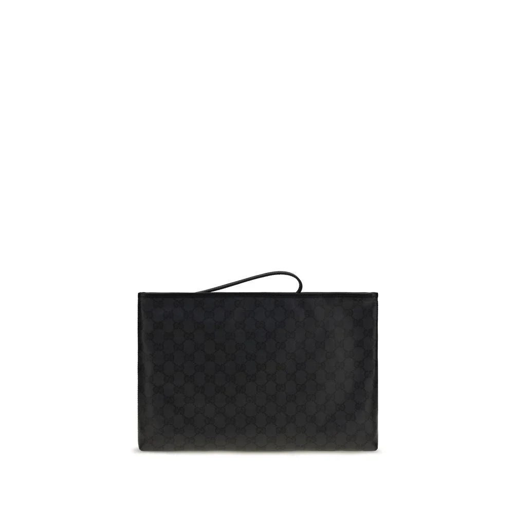 Gucci Black Cotton Shoulder Bag