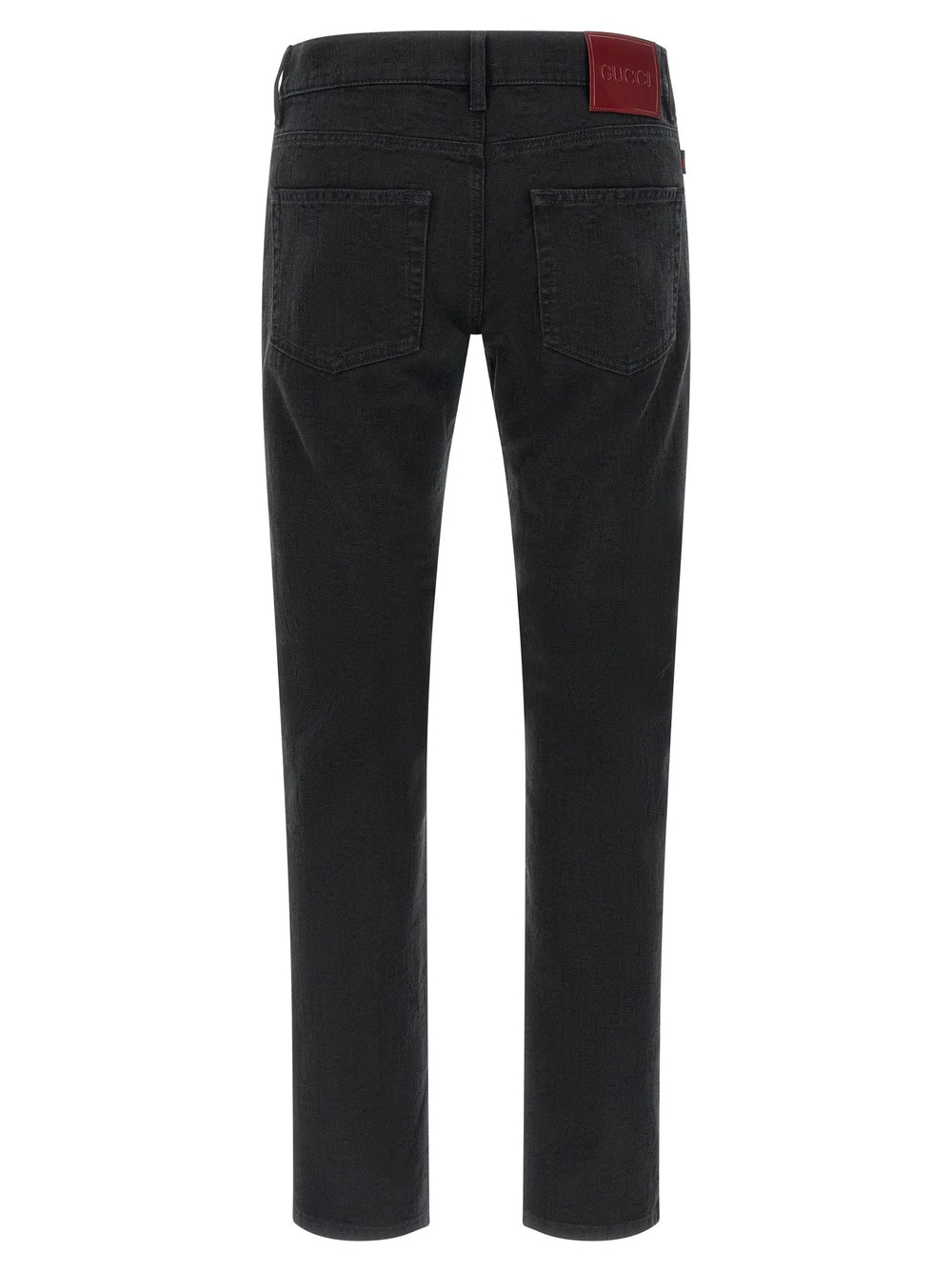 Gucci Black Cotton Straight-Leg Jeans - W32