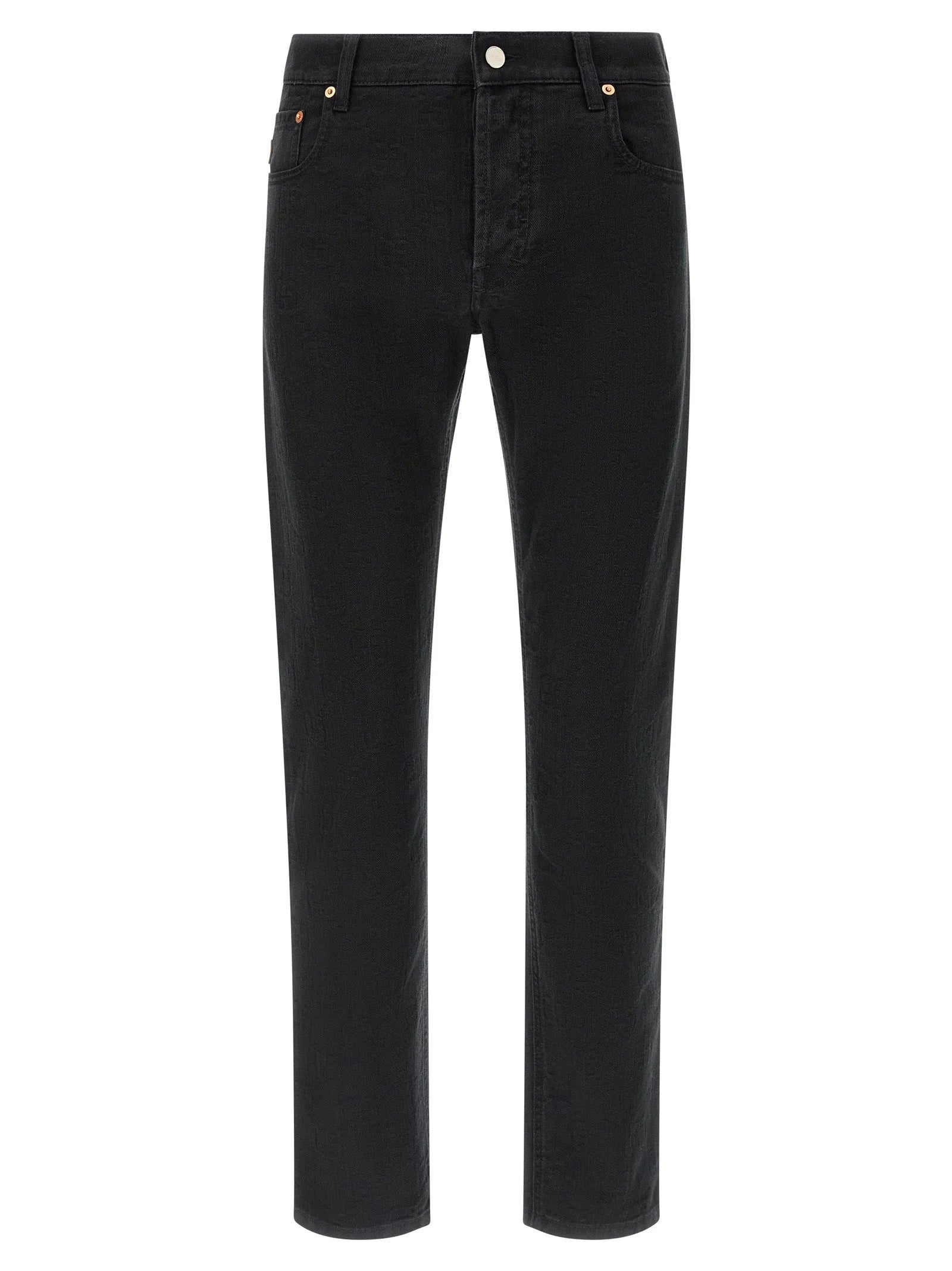 Gucci Black Cotton Straight-Leg Jeans - W32